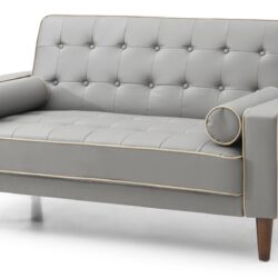 Contemporary Loveseat For Two - Gray