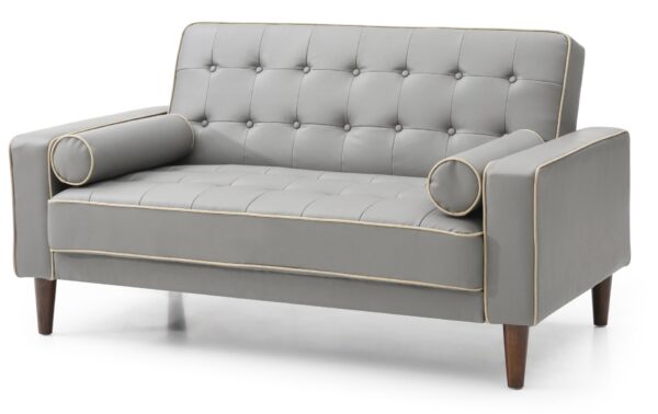 Contemporary Loveseat For Two - Gray