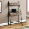 Computer Desk For Home Office, Laptop, Leaning, Storage Drawers, Contemporary & Modern - Taupe - Image 3