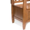 Brooklyn - Entryway Storage Bench - Medium Saddle Brown - Image 3