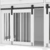 Large Dog Crate, Water Resistant Indoor Pets Furniture Double Dog Crates - Brown White - Image 13