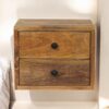 Solis - 2 Drawer Wall Mounted Nightstand - Beige - Image 10