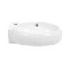Rectangle Wall Mount Bathroom Sink & Single Faucet Hole - White - Image 8