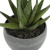 6" Tall, Artificial Plant, Succulent, Indoor, Faux, Fake, Table, Greenery, Potted, Decorative (Set of 3) - Green / Gray - Image 2