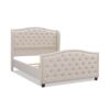 Marcella - Queen Upholstered Shelter Headboard Bed Set - Sky Neutral Beige - Image 2