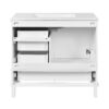 36" Bathroom Vanity With Solid Pine Frame, Soft Close Door Drawers - White - Image 15