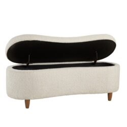 Flip Top Storage Bench - Cream