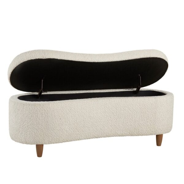 Flip Top Storage Bench - Cream