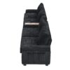 Modern 4 Seater Corduroy Sofa Couch With USB Ports And Hidden Storage - Black - Image 15