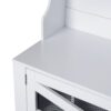 Entryway Bench With Coat Rack, 3 In 1 Design And Adjustable Shelves, Hall Tree With 7 Hooks For Entrance, Living Room - White - Image 17