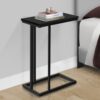 Accent Table, C - Shaped, Contemporary & Versatile Use - Black - Image 9