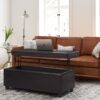 Avalon - Lift Top Rectangular Storage Ottoman - Tanners Brown - Image 7