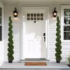 Topiary Bonsai Artificial Spiral Tree Plant Outdoor UV Resistant Plastic Boxwood - Green - Image 10