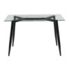 Clara - Contemporary Table - Black / Clear - Image 4
