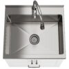 Reed - Deluxe Laundry Cabinet With Pull-Out Faucet And Stainless Steel Sink - White - Image 7