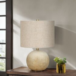 Lighting, Table Lamp, Concrete, Resin, Contemporary - Beige