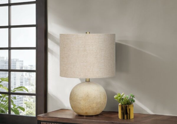 Lighting, Table Lamp, Concrete, Resin, Contemporary - Beige