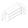 TV Stand, Console, Media Entertainment Center, Storage Shelves, Contemporary & Modern - Black - Image 3