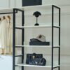 Fiona - Freestanding Walk In Wood Closet System & Metal Frame Durable Storage Solution Melamine - White - Image 5