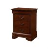 Louis Phillipe - 3 Drawer Nightstand - Cherry - Image 6