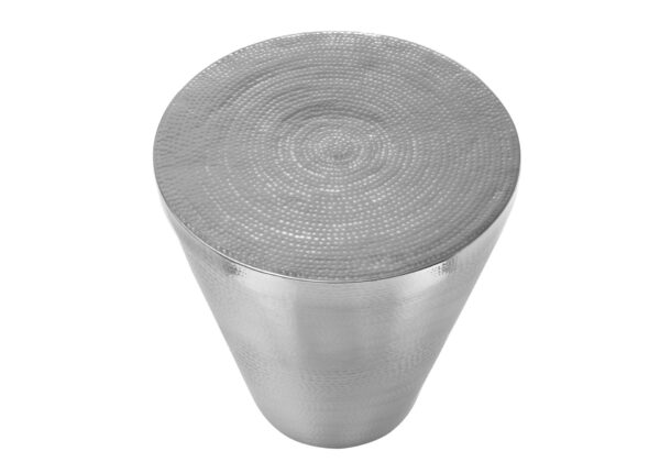 Drum Accent Side Table, Contemporary, Elegant Design - Chrome