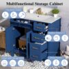 Bathroom Vanity With Sink, Soft Close Doors, Construction - Blue - Image 5