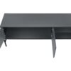 TV Stand, Console, Media Entertainment Center, Storage Cabinet, Contemporary Convenient Design - Gray - Image 5
