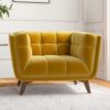 Addison - Mid-Century Modern Lounge Chair - Yellow - Image 5