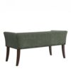 Accent Bench With Padded Low Back And Flared Arms - Green - Image 6