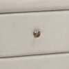 Nightstand, Storage Drawer, Upholstered, Transitional - Beige - Image 10