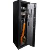 5.51 Cubic Ft Tall Biometric Rifle Safe - Black - Image 5