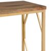 Selma - Metal And Wood Accent Table - Natural / Gold - Image 4