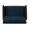 Alma - Contemporary Upholstered Loveseat Recliner - Navy Blue - Image 12