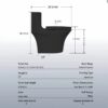 1 Piece Toilet With Dual Flush And Soft Closing Seat - Matte Black - Image 3