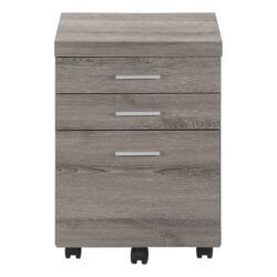File Cabinet, Rolling Mobile, Storage Drawers, Printer Stand, Office, Contemporary And Modern - Taupe