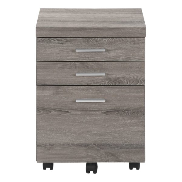 File Cabinet, Rolling Mobile, Storage Drawers, Printer Stand, Office, Contemporary And Modern - Taupe