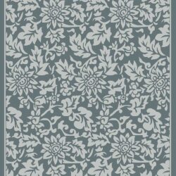 Macau - Non - Slip Runner Rug - Silver / White
