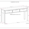 Hollander - Wide Console Table - Warm Walnut Brown - Image 9