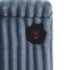 Modern 4 Seater Corduroy Sofa Couch With USB Ports, Hidden Storage, Flip Top Cup Holders - Blue - Image 14