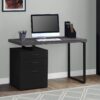 Computer Desk For Home Office, Laptop, Left Right Set - Up, Storage Drawers, And Contemporary & Modern - Black - Image 3