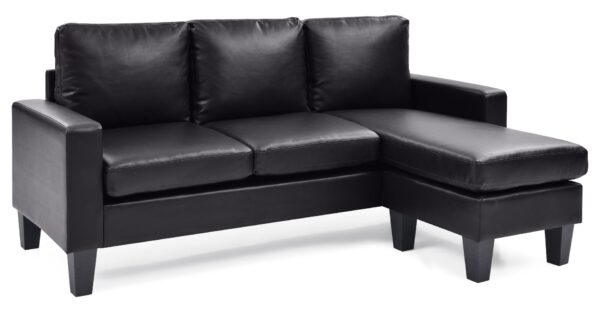 Jenna - Sofa Chaise - Black