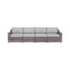 4 Piece Sectional Seating Set With Cushions - Gray Mix - Image 5