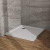 Shower Base, Centered Drain, No Threshold, 5 Layer - White - Image 5