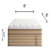 12" Queen Hybrid Mattress With Innersprings & Gel Memory Foam - Beige / White - Image 9