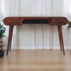 London - Arch Writing Desk - Dark Brown - Image 10