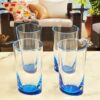 Halo - Leading Ware Oval Acrylic Glasses Drinking (Set of 4) Hi Ball, Bpa Free Plastic Water Tumblers - Blue - Image 7