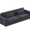 Aesthetic Sofas For Living Room, 3 Seater Couch With Classic Modern Appeal And Luxurious Soft Comfort, Easy To Maintain - Black - Image 15