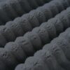 2 In 1 Foldable Sofa Plush Corduroy Sofa Convertible Floor Sofa Bed Deep Seating With Multi Functional Blanket Suitable For Living Rooms - Dark Gray - Image 19