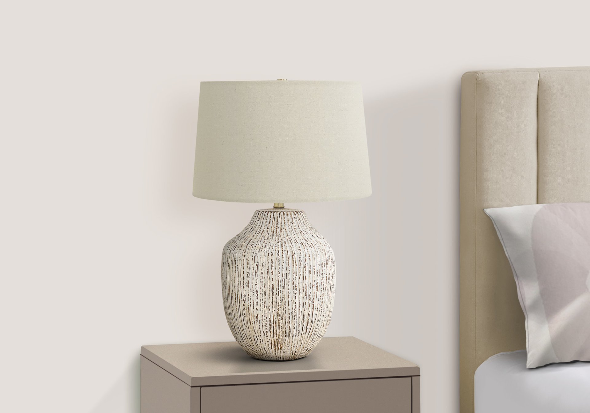 Lighting, Table Lamp, Ceramic, Transitional - Cream - Image 5