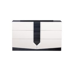 Vios - Zebra High Gloss Dresser - White
